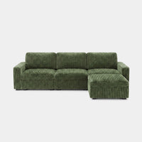 Olivewood-Green-/-Corduroy-4-Seat-L-Shaped-Sectional