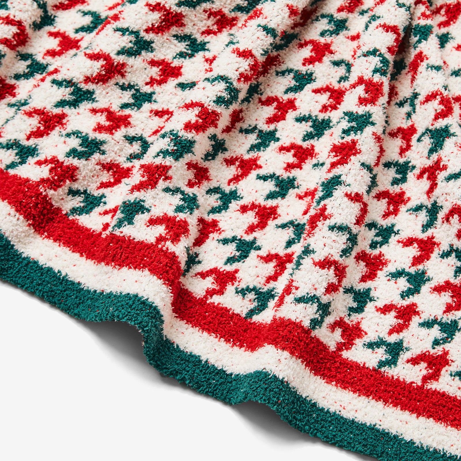 Belffin Festive Houndstooth Blanket