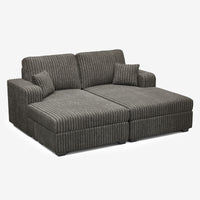 Mink-Brown-/-Corduroy-Double-Chaise-Loveseat