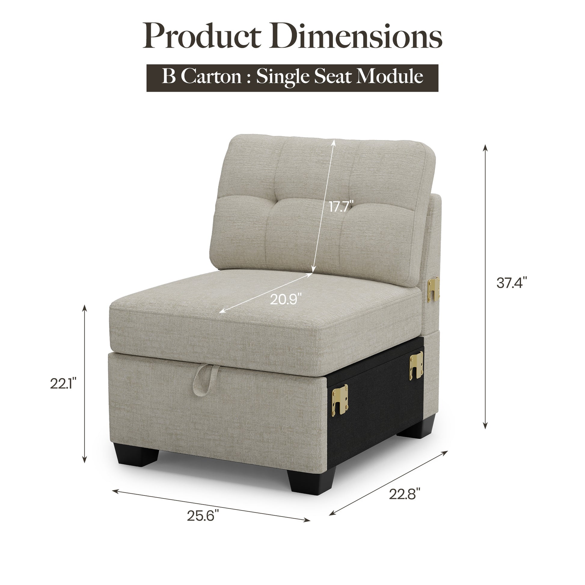 single-seat-dimension