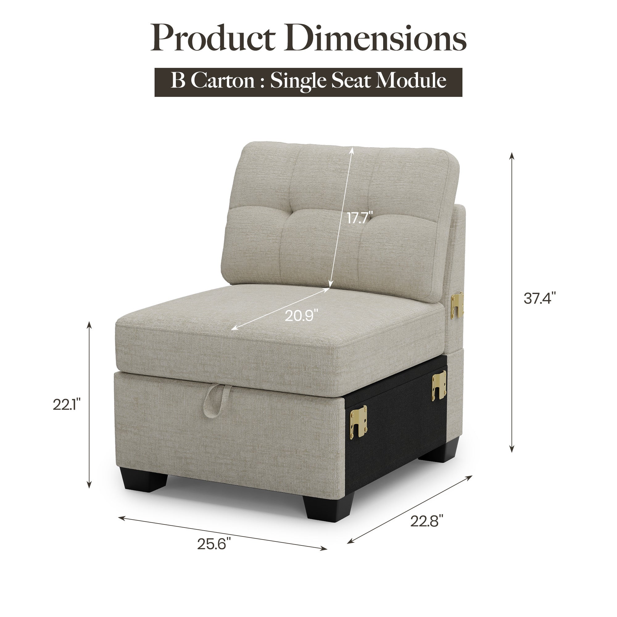 single-seat-dimension