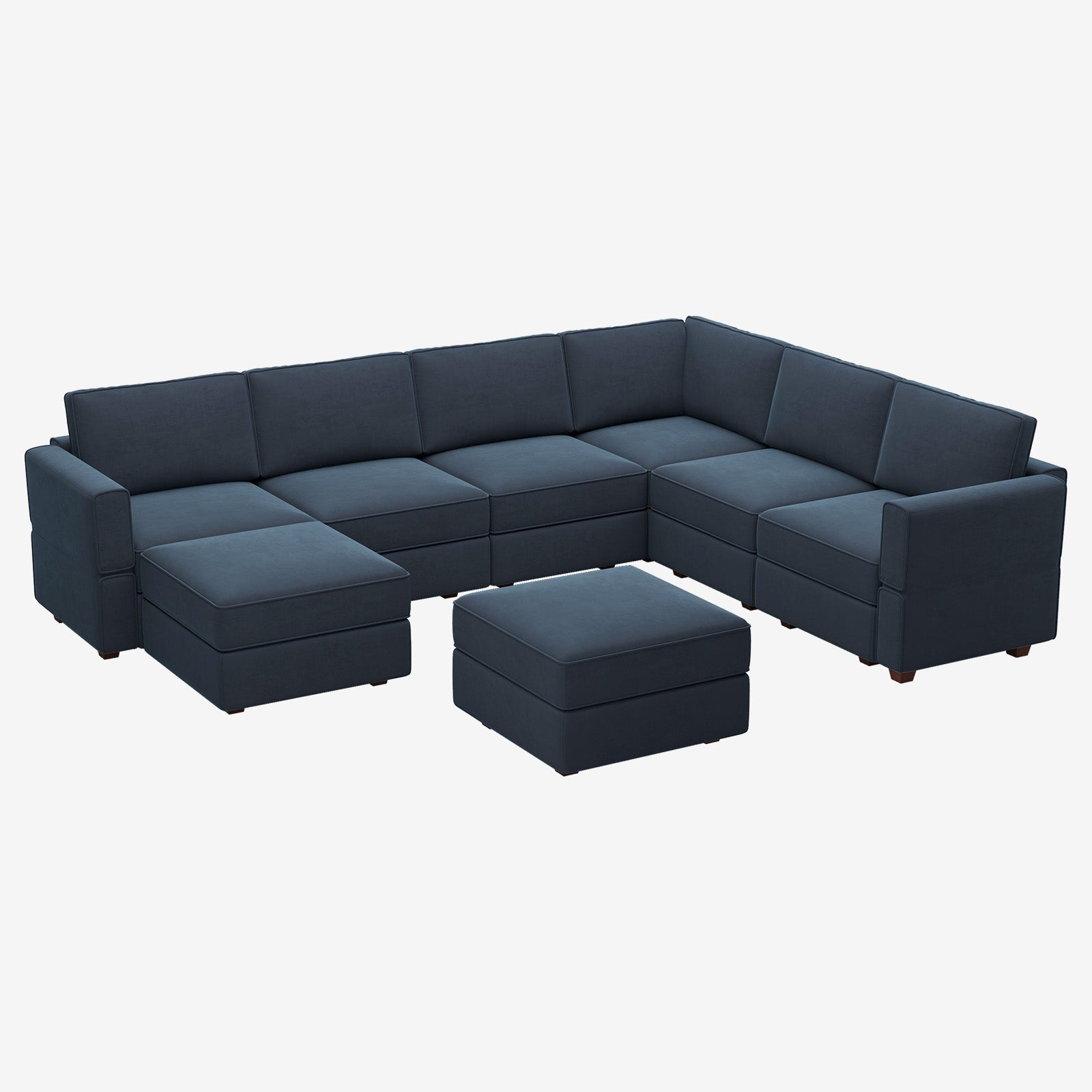 Belffin 7 Seats + 9 Sides Modular Oversized Velvet Sofa