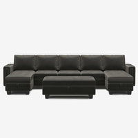 Iron-Grey-/-Velvet-8-Seat-U-Shaped-Open-Sectional