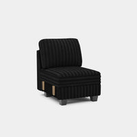 Piano-Black-/-Faux-Rabbit-Fur-Corduroy-Module-Seat