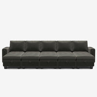 Iron-Grey-/-Velvet-10-Seat-Open-Pit-Sectional