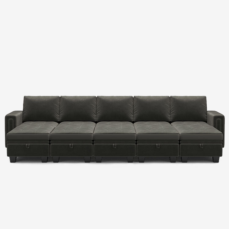 Iron-Grey-/-Velvet-10-Seat-Open-Pit-Sectional