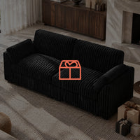 Ebony-Black-Corduroy-3-Seat-Modular-Sofa-Gift-Idea-Belffin