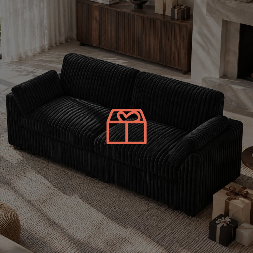 Ebony-Black-Corduroy-3-Seat-Modular-Sofa-Gift-Idea-Belffin