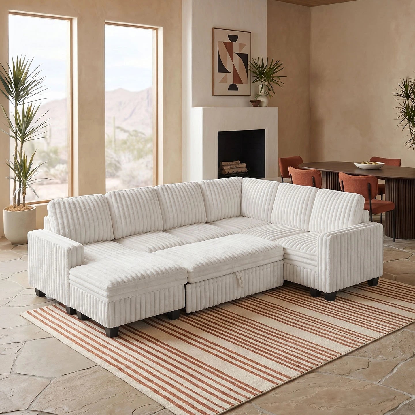 Plume-Pull-out-Storage-Sofa