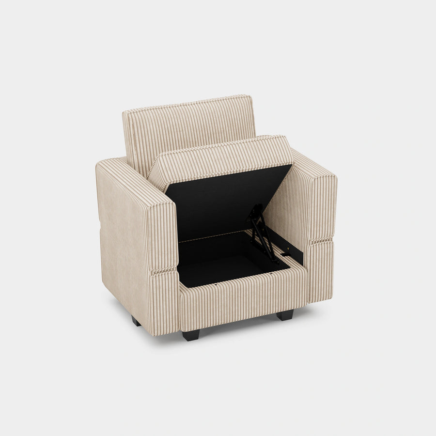 Soforia-Arm-Chair-Ivory-Beige-Corduroy-Storage