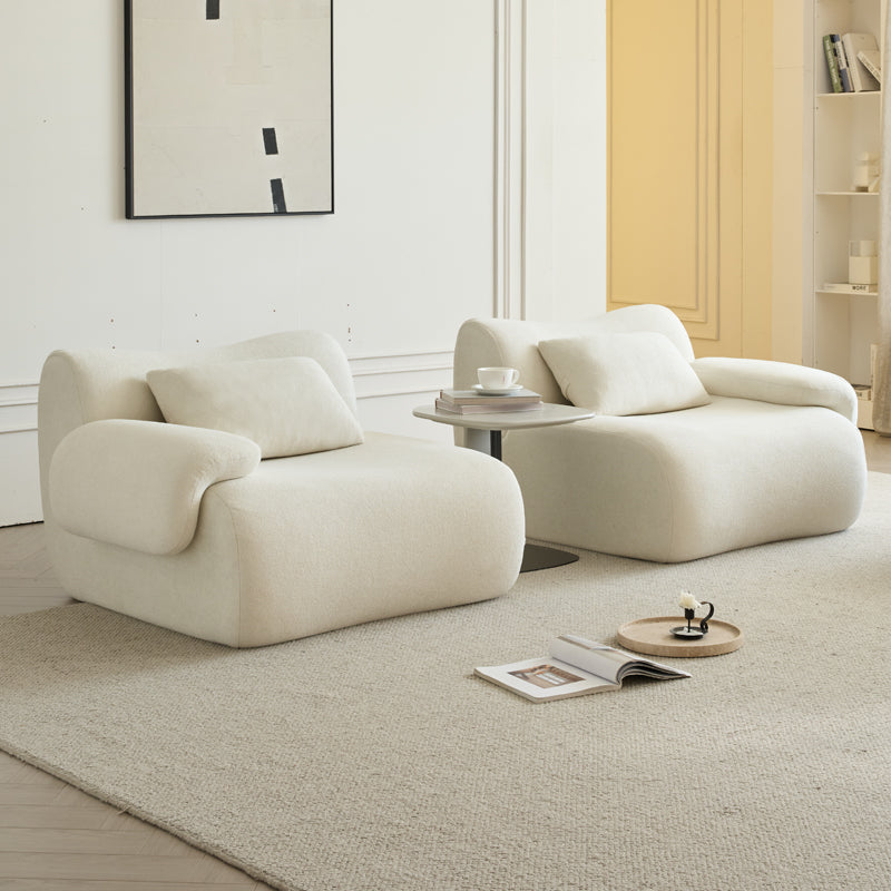 Boucle-Mint-Cream-Loveseat