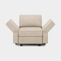 Soforia-Arm-Chair-Ivory-Beige-Corduroy-Adjustable-Backrest