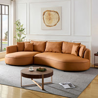 orange-brown-/-genuine-leather-left-l-shaped-sectional
