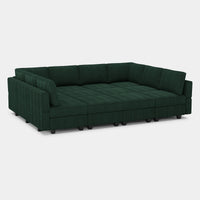 Seaweed-Green-/-Corduroy-12-Seat-Pit-Sectional