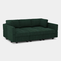 Seaweed-Green-/-Corduroy-6-Seat-Pit-Sectional