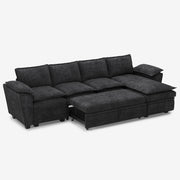 Sonnio Pull-out Sectional Sofa with Double-Layer Cushions
