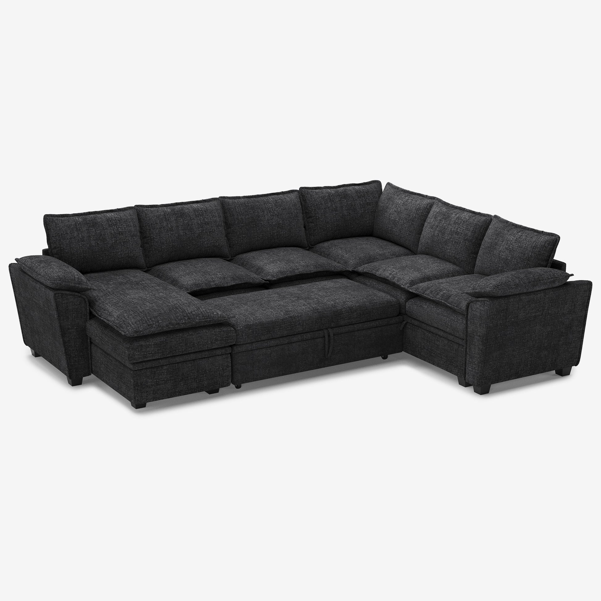 chenille-graphite-grey-6-Seats-Sectional