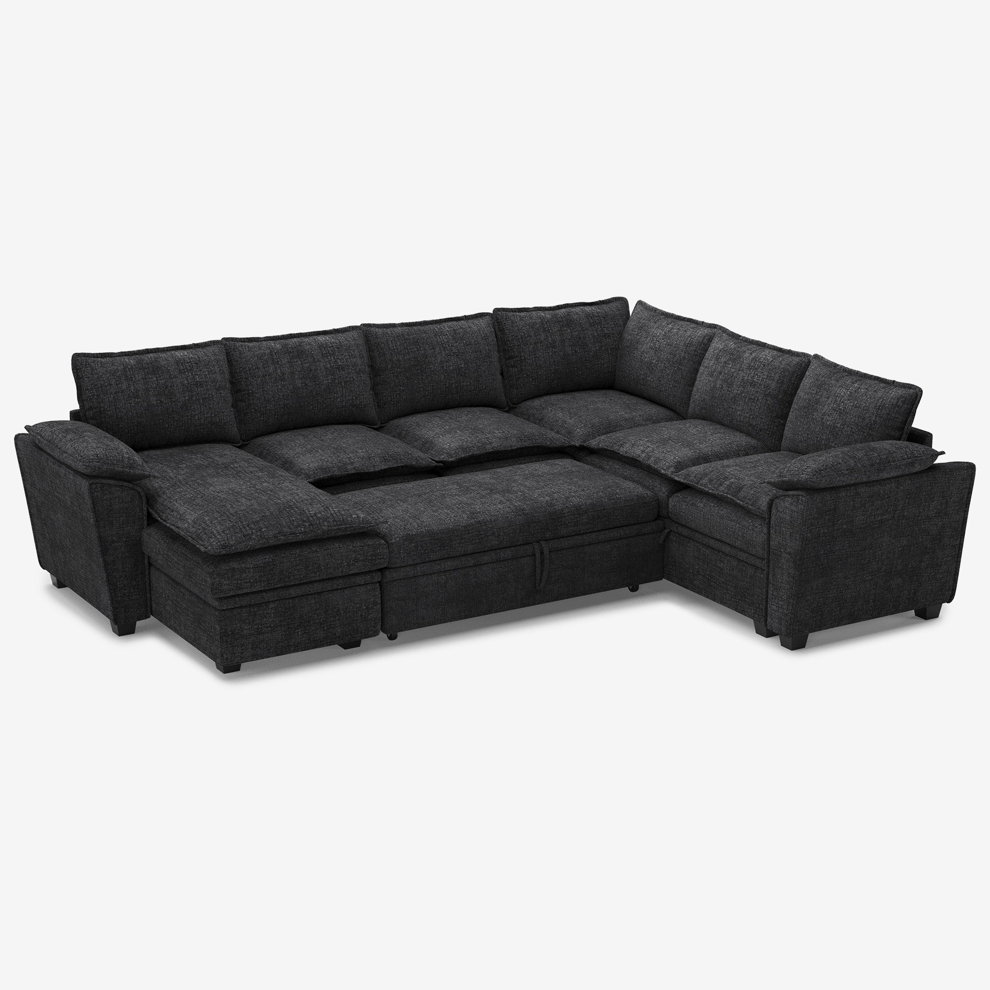 chenille-graphite-grey-6-Seats-Sectional