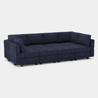 Indigo-Blue-/-Corduroy-8-Seat-Pit-Sectional