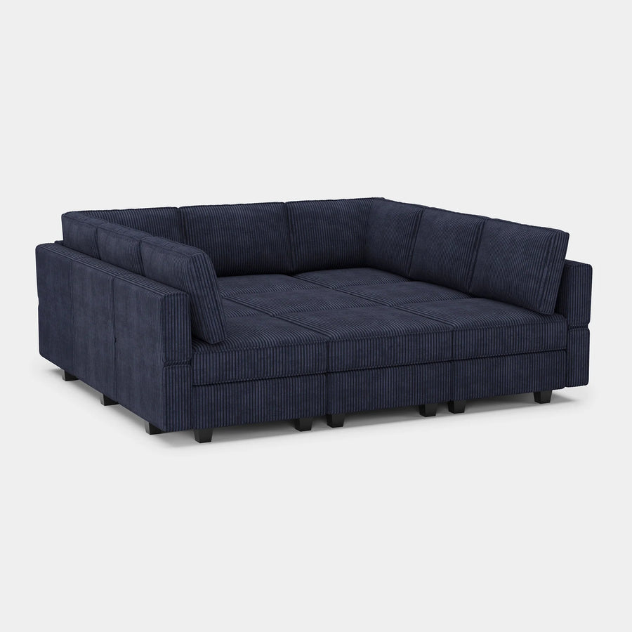 Indigo-Blue-/-Corduroy-9-Seat-Pit-Sectional