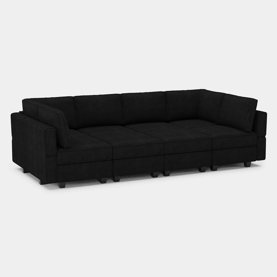Obsidian-Black-/-Corduroy-8-Seat-Pit-Sectional