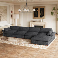 Graphite-Grey-/-Chenille-5-Seat-L-Shaped-Sectional