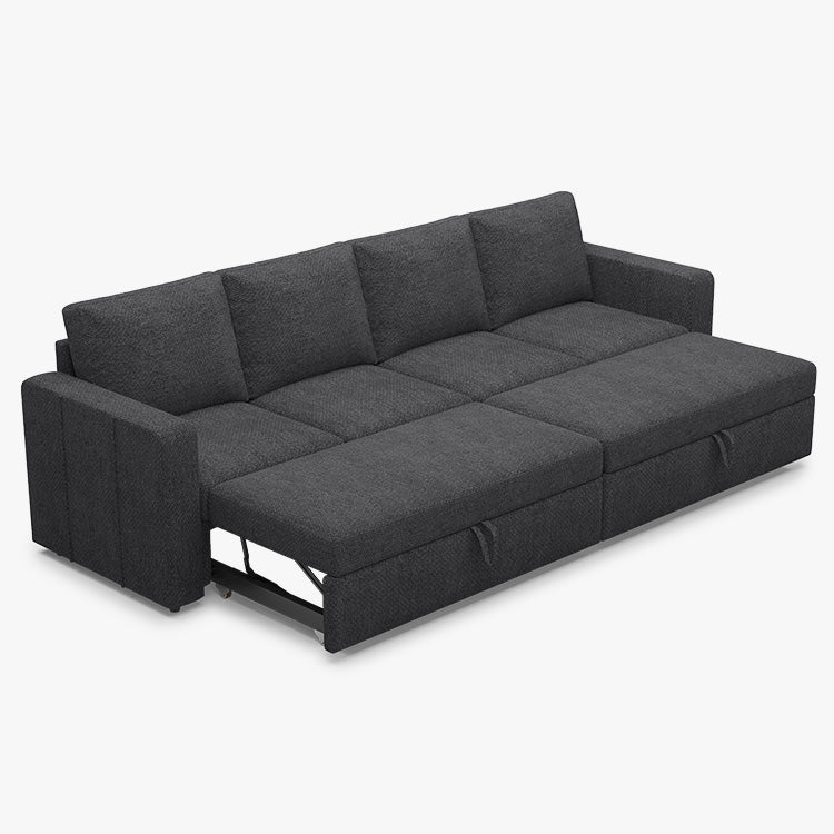 Belffin 4 Seats Modular Chenille Pull-out Sofa