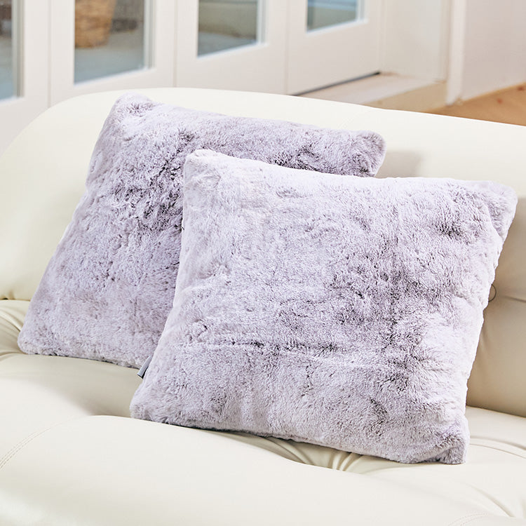 Belffin Faux Fur Set of 2 Throw Pillow