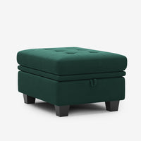 Myrtle-Green-/-Velvet-Module-Ottoman