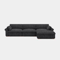 Graphite-Grey-/-Chenille-4-Seat-L-Shaped-Sectional