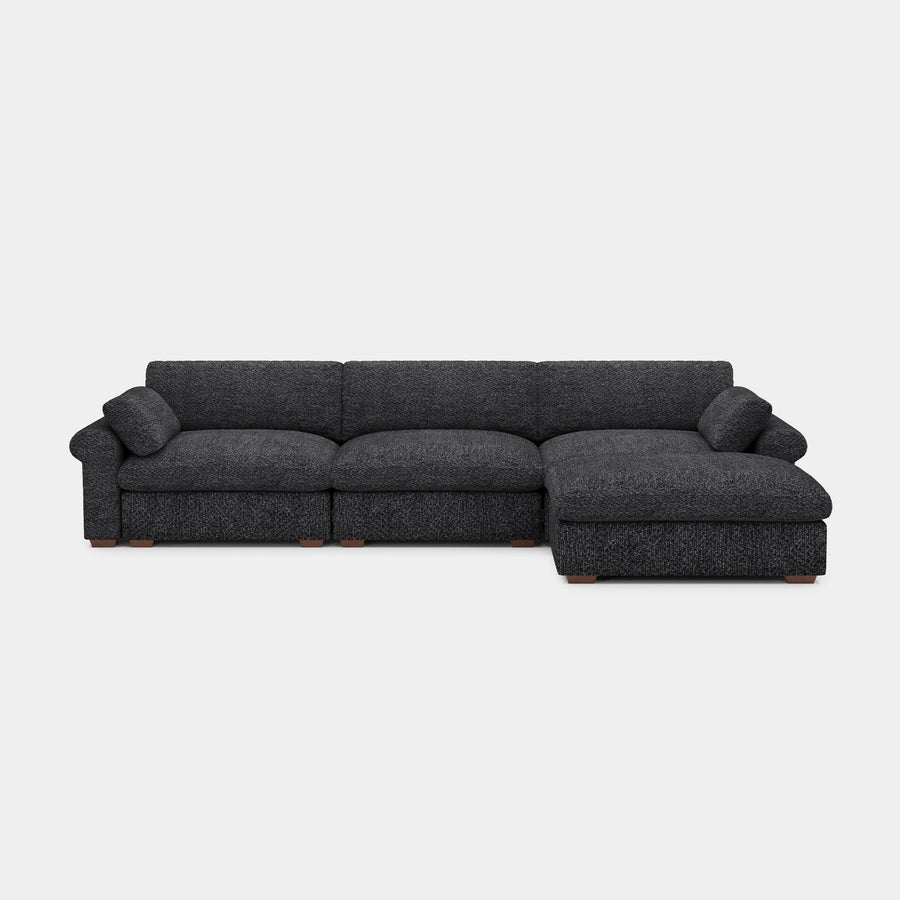 Graphite-Grey-/-Chenille-4-Seat-L-Shaped-Sectional