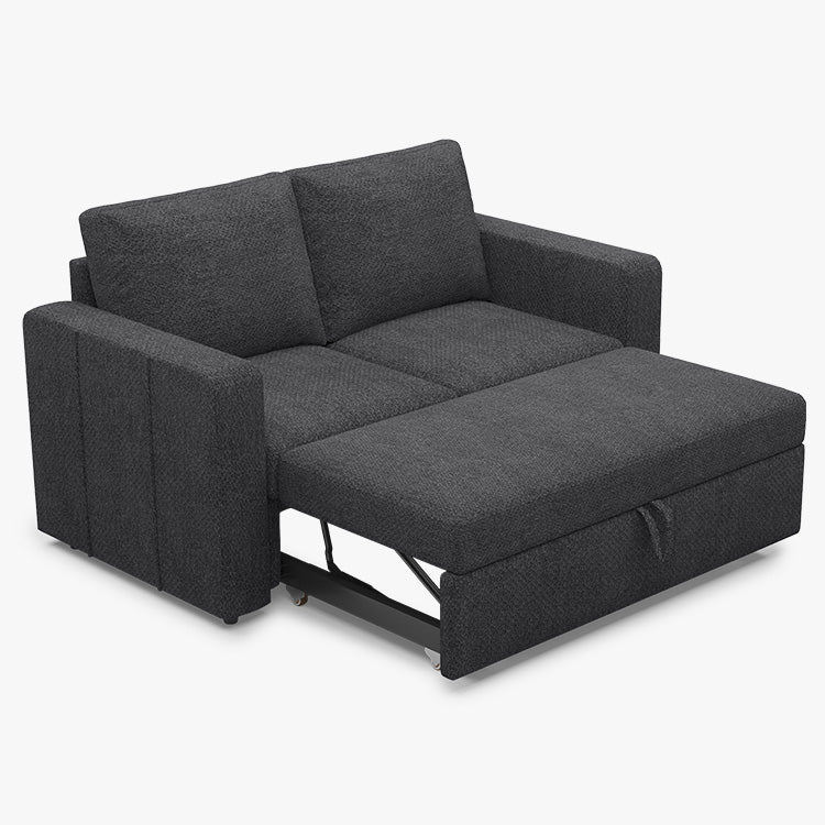 Belffin 2 Seats Modular Chenille Pull-out Loveseat Sofa