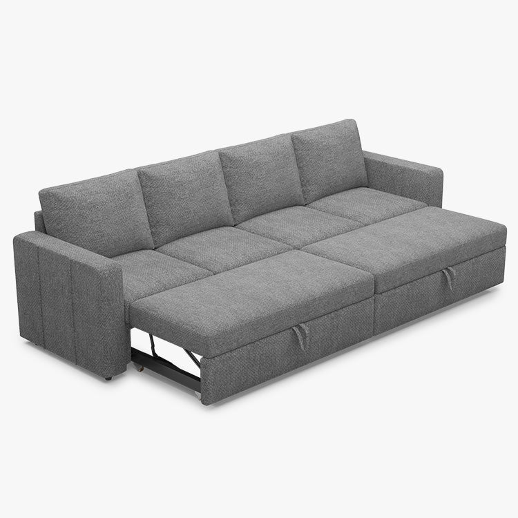 Belffin 4 Seats Modular Chenille Pull-out Sofa