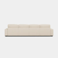 Ivory-Beige-/-Corduroy-4-Seat-Sofa