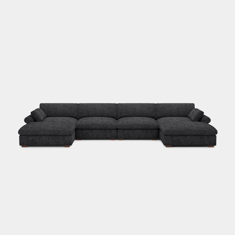 Graphite-Grey-/-Chenille-6-Seat-U-Shaped-Sectional