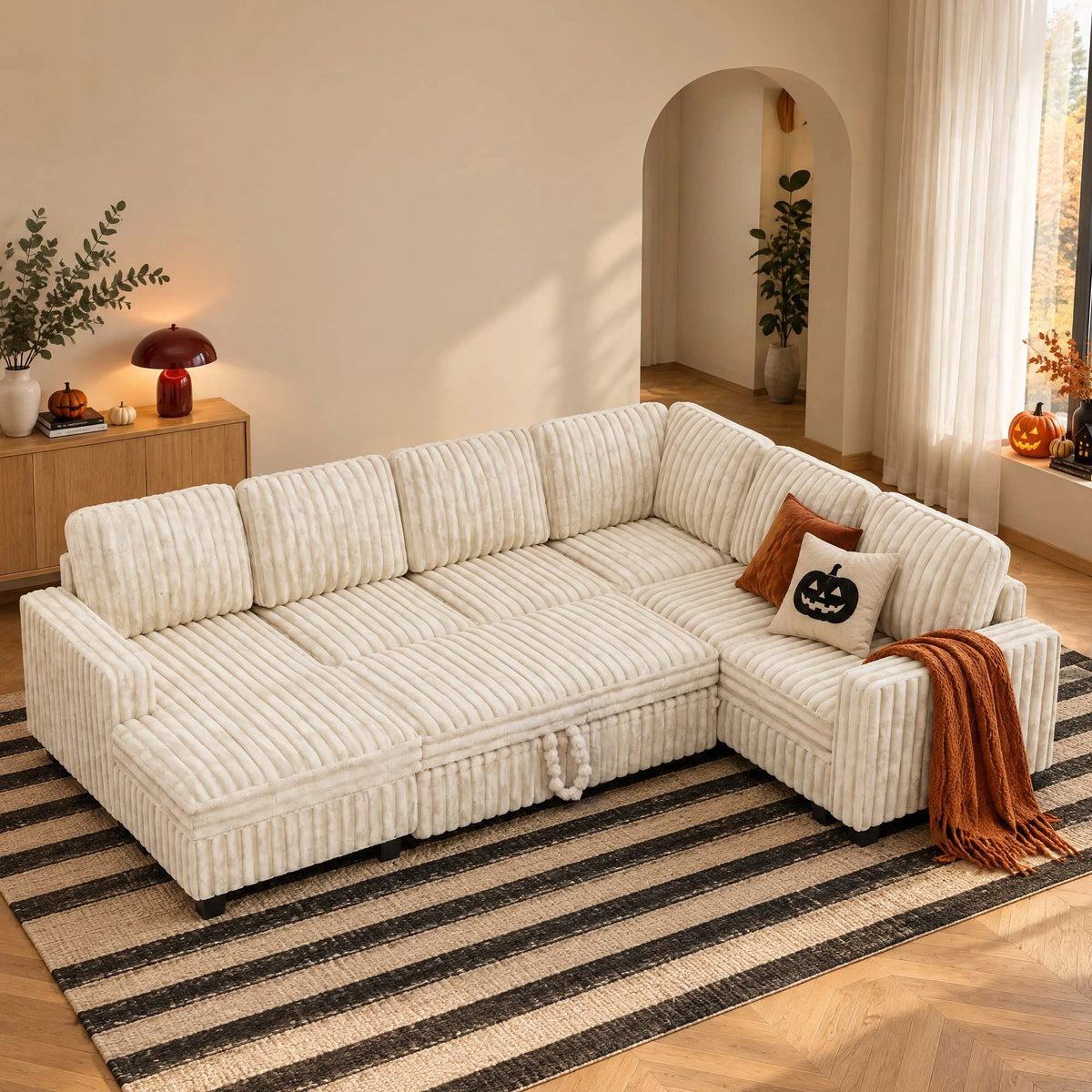 Plume Pull-out Storage Sofa