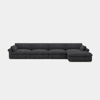 Graphite-Grey-/-Chenille-5-Seat-L-Shaped-Sectional