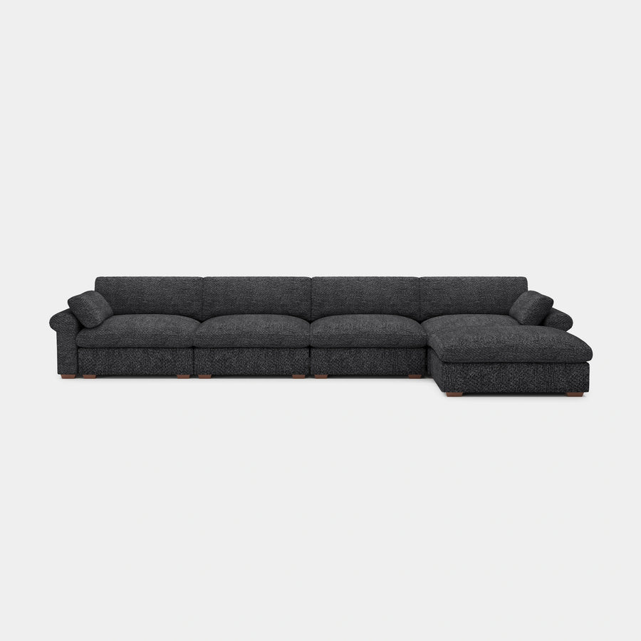 Graphite-Grey-/-Chenille-5-Seat-L-Shaped-Sectional