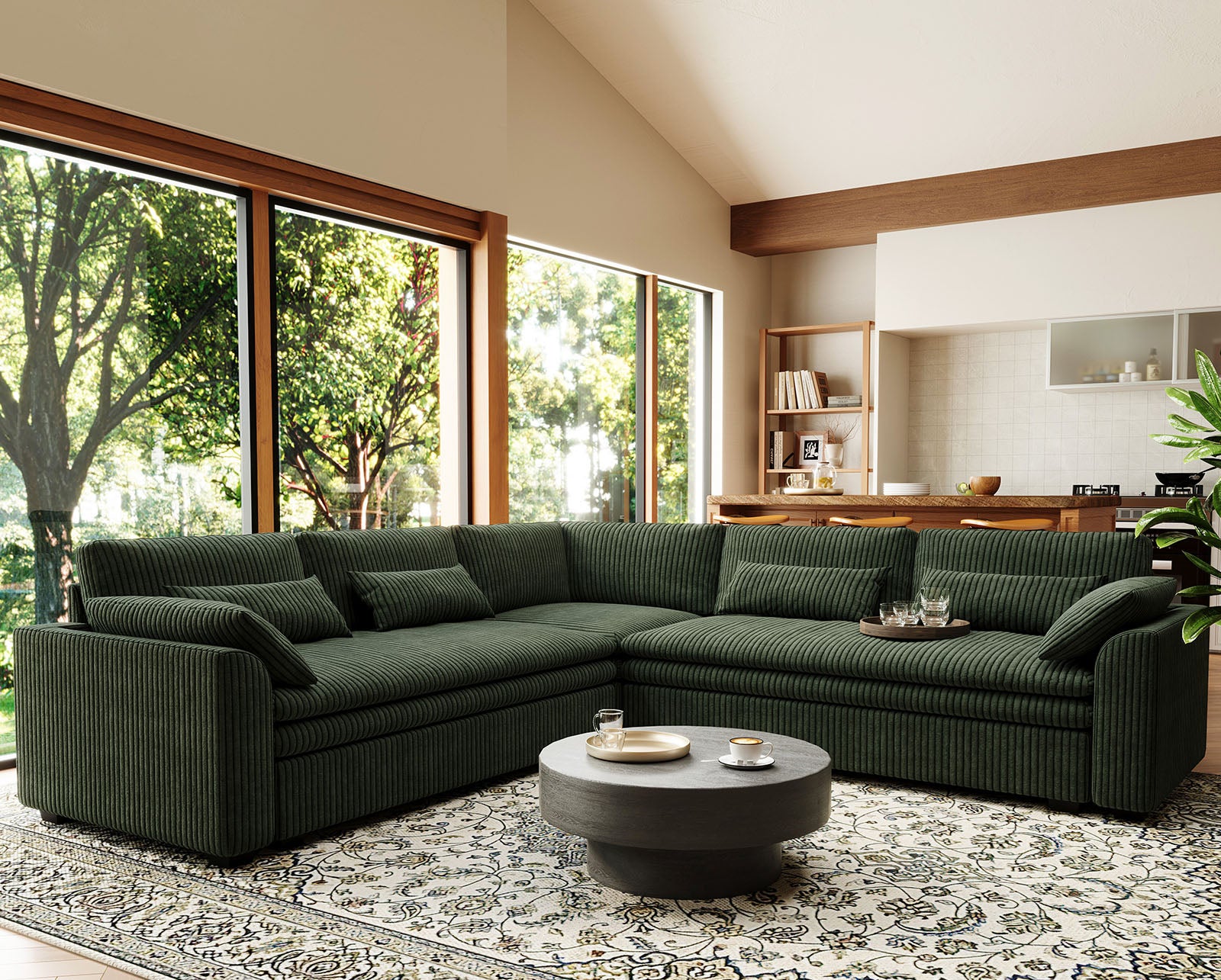 Vayla Oversized Cloud 6 Seats Corner Sofa