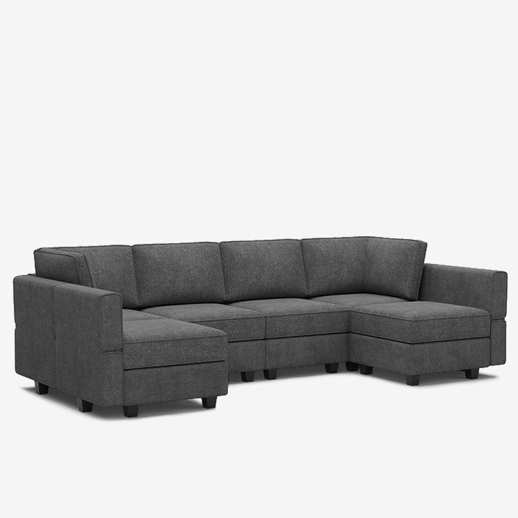 Belffin 6 Seats + 8 Sides  Modular Terry Sofa with Storage Seat