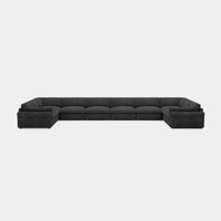 Graphite-Grey-/-Chenille-10-Seat-U-Shaped-Sectional