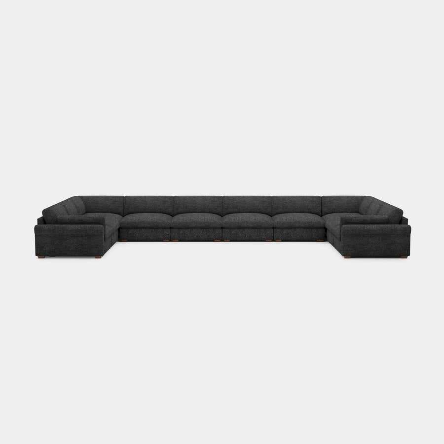 Graphite-Grey-/-Chenille-10-Seat-U-Shaped-Sectional