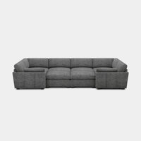 Silver-Grey-/-Chenille-8-Seat-Wraparound-Pit-Sectional