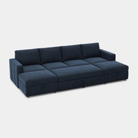 Navy-Blue-/-Velvet-6-Seat-U-Shaped-Pullout-Sectional
