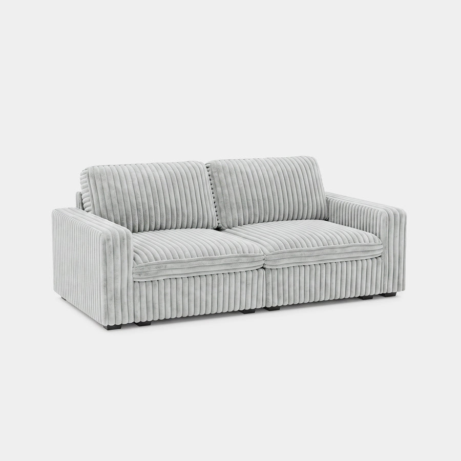 Cloud-Gray-/-Corduroy-Loveseat