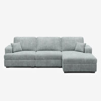 Frosted-Grey-/-Corduroy-3-Seat-Right-Chaise-Sectional