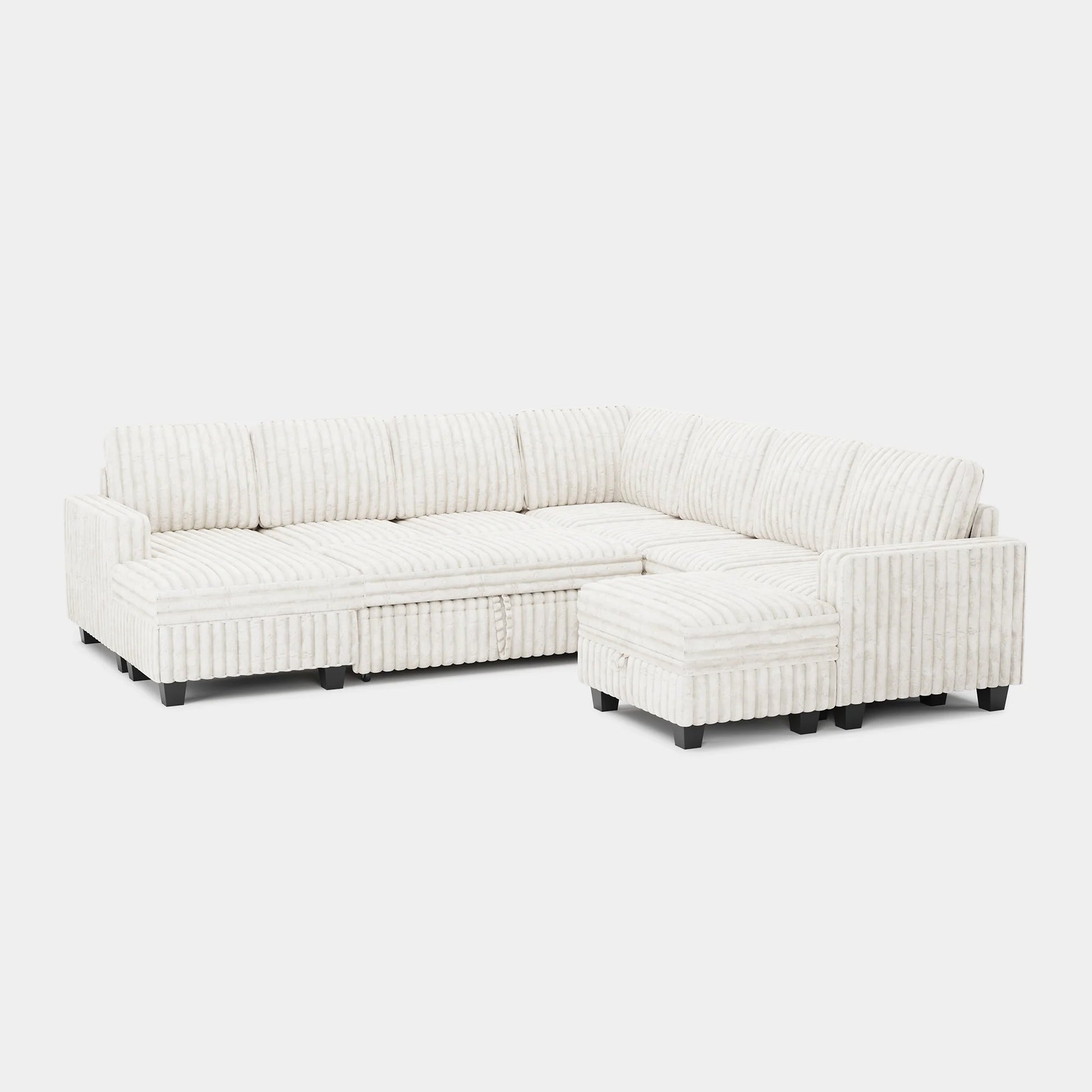 White-Beige-/-Faux-Rabbit-Fur-Corduroy-A+B+C+D+E+G+H