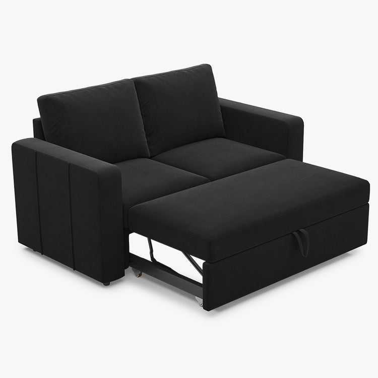 Belffin 2 Seats Modular Velvet Pull-out Loveseat Sleeper Sofa