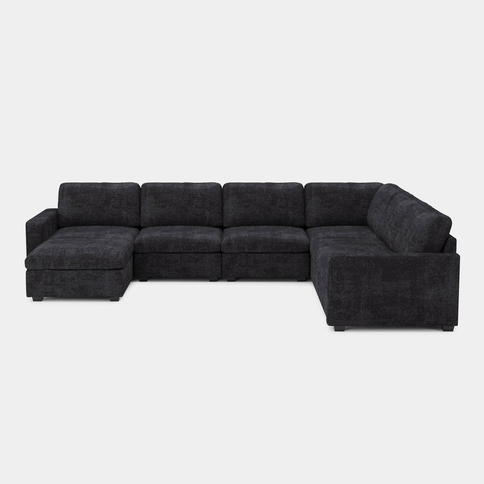 Graphite-Grey-/-Chenille-7-Seat-U-Shaped-Sectional