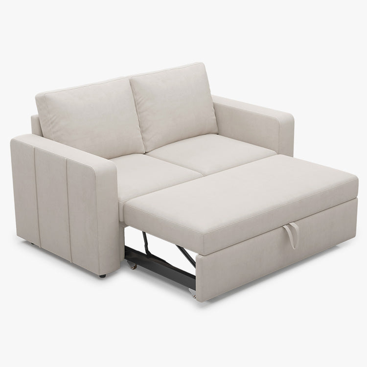 Belffin 2 Seats Modular Velvet Pull-out Loveseat Sleeper Sofa